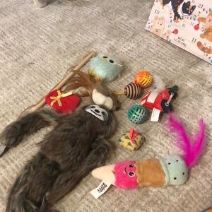 Set of cat toys